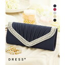 DRESS+ 新着 パーティーバッグ バッグ 2way ハンドバッグ ショルダーバッグ 結婚式 お呼ばれ クラッチ クラッチバッグサテン プリーツサテンバッグ ...