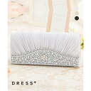 DRESS+ サブバッグ A4 パーティーバッグ 結婚式 大きめ ポケットプリーツ リボン サテン 冠婚葬祭 披露宴 二次会 謝恩会フォーマル入学式 卒業式 入...