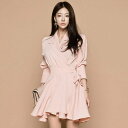 【5%OFFクーポン 9/11 1:59まで】GRAXIA フレアデザインがかわいいトレンチ風ワンピース(キャバドレス・CABARETDRESS) ワンピース・ドレス