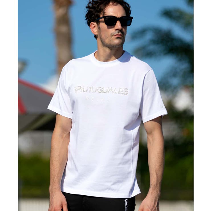 【10%OFFクーポン!11/27(木)1:59まで】SHIFFON 1PIU1UGUALE3 RELAX ウノピゥウノウグァーレトレ リラックス ビーズロゴ半...