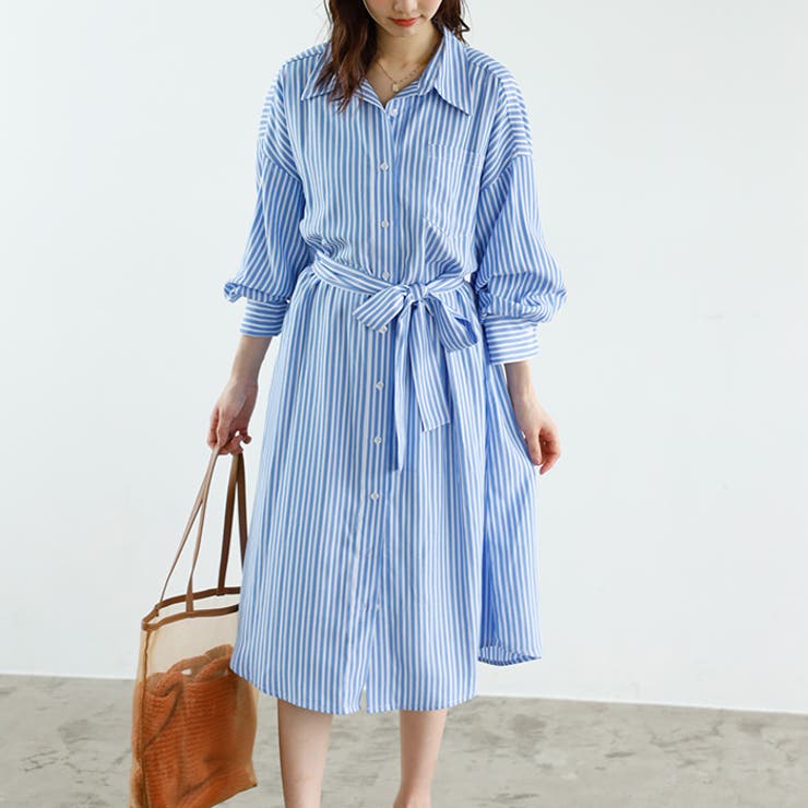 GeeRA ミディ丈シャツワンピース＜夏服＞ ワンピース・ドレス