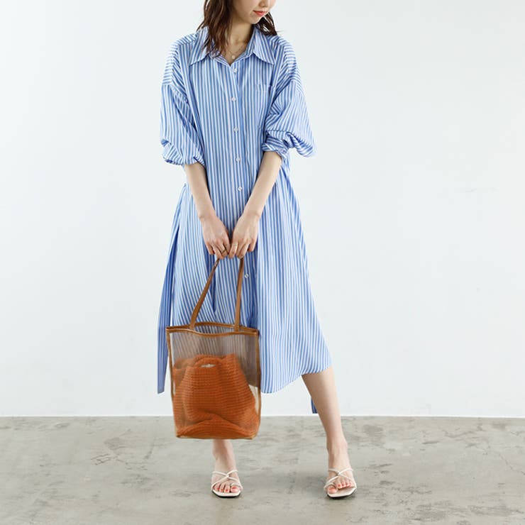 GeeRA ミディ丈シャツワンピース＜夏服＞ ワンピース・ドレス