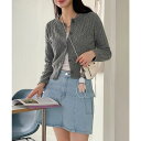 【マラソン期間中 5%OFFクーポン】by muni:r ケーブル編みニットカーディガン/2023 FW COLLECTION トップス