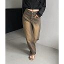 by muni:r ヴィンテージイエローデニムパンツ パンツ・ズボン