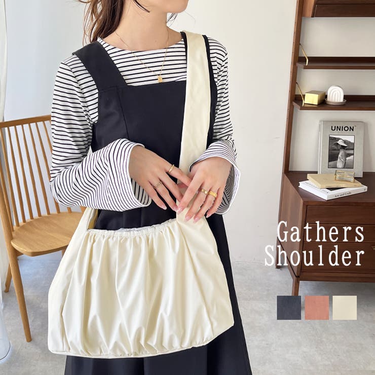 【10％OFFクーポン！3/26(木)1:59まで】GeeRA ギャザーショルダーバッグ バッグ・鞄