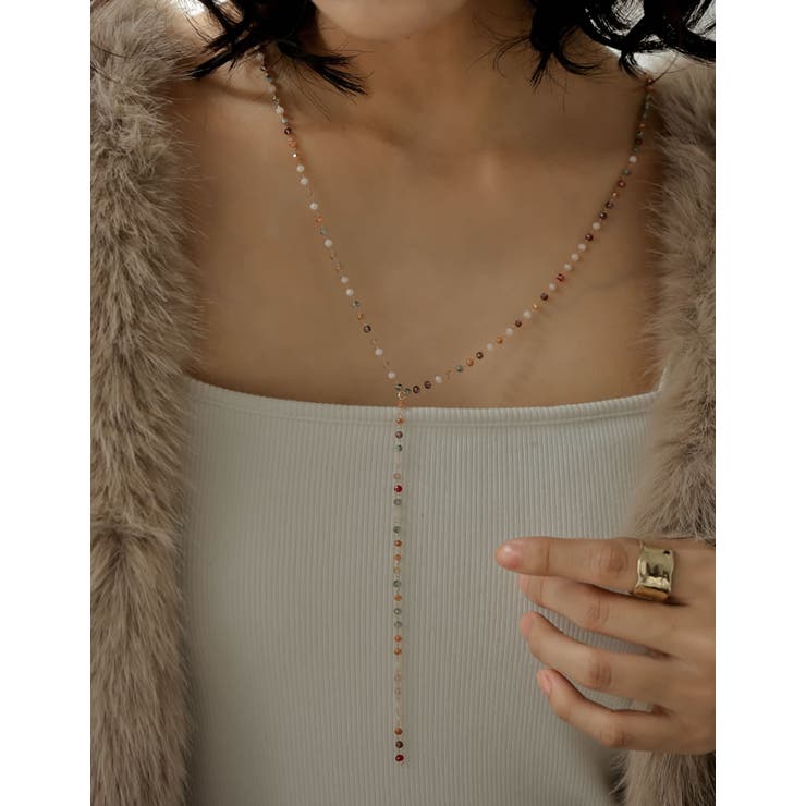 Re:EDIT [Accessory Collection]ビーズY字ネックレス アクセサリー shoplistselect-10543932 SHOPLIST サンプル画像2