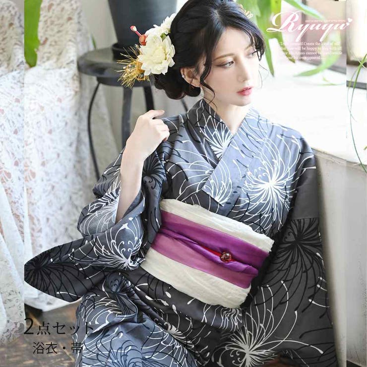 楽天市場】浴衣 彼岸花（性別レディース）（和服｜レディース
