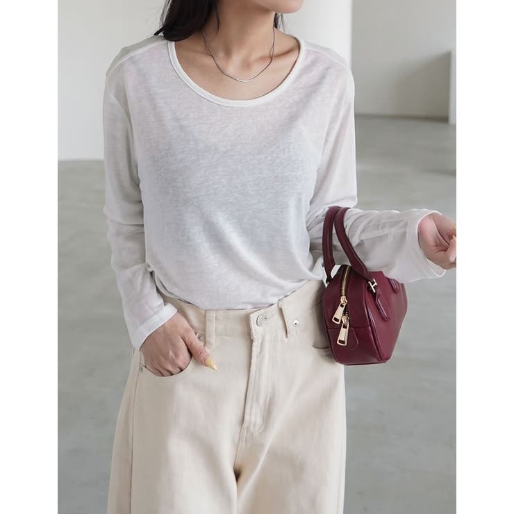 Re:EDIT バックオープンツイストシアートップス トップス shoplistselect-10545170 SHOPLIST サンプル画像3