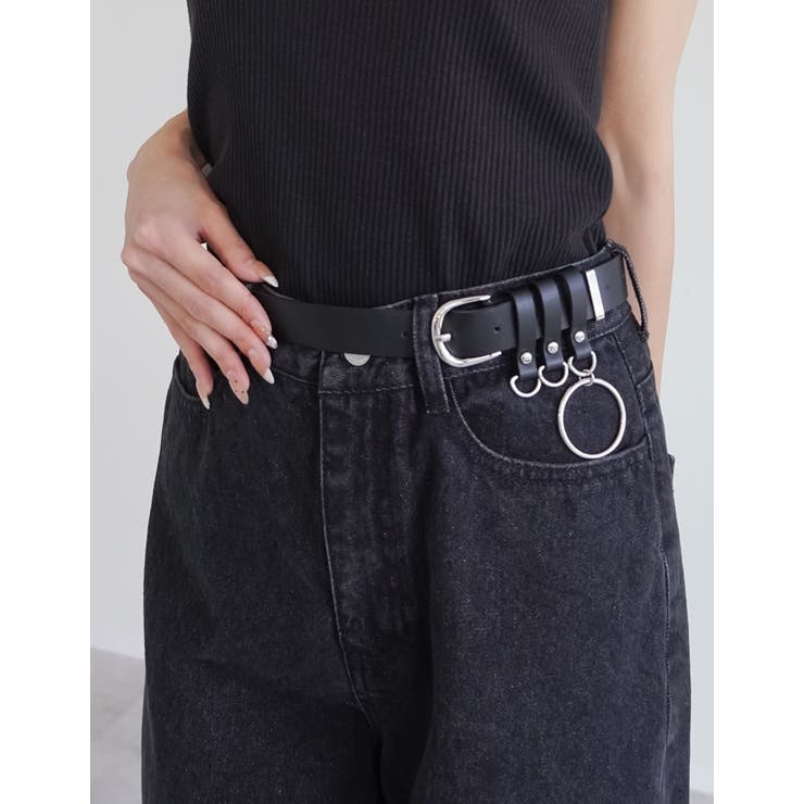 Re:EDIT オーバルバックルフェイクレザーベルト 小物 shoplistselect-10545261 SHOPLIST サンプル画像3