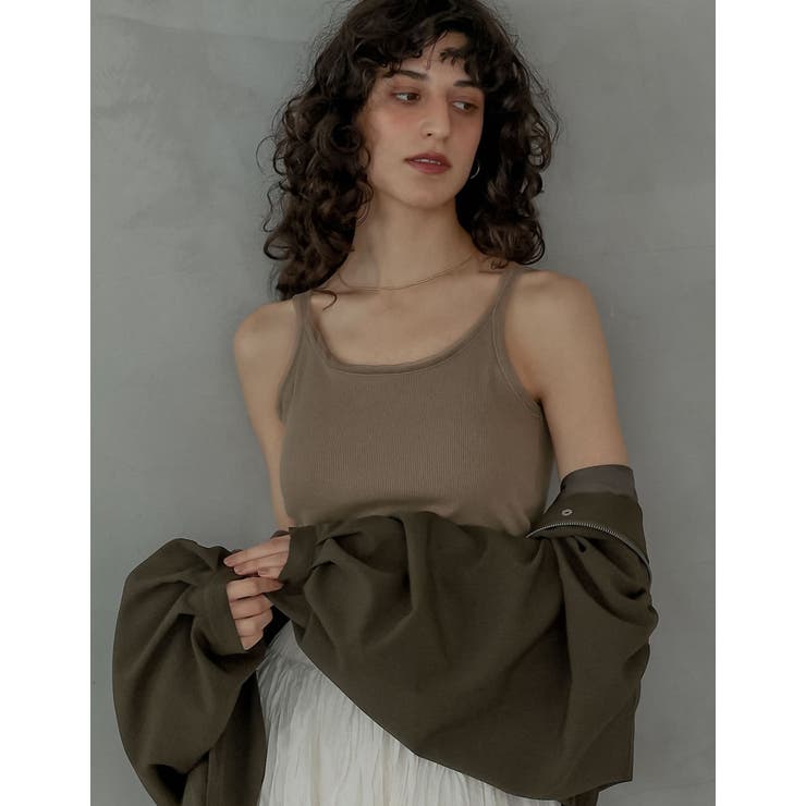 Re:EDIT [2026 SUMMER COLLECTION]チュール切替リブカットソーカップ付きタンクトップ トップス shoplistselect-10545433 SHOPLIST サンプル画像3