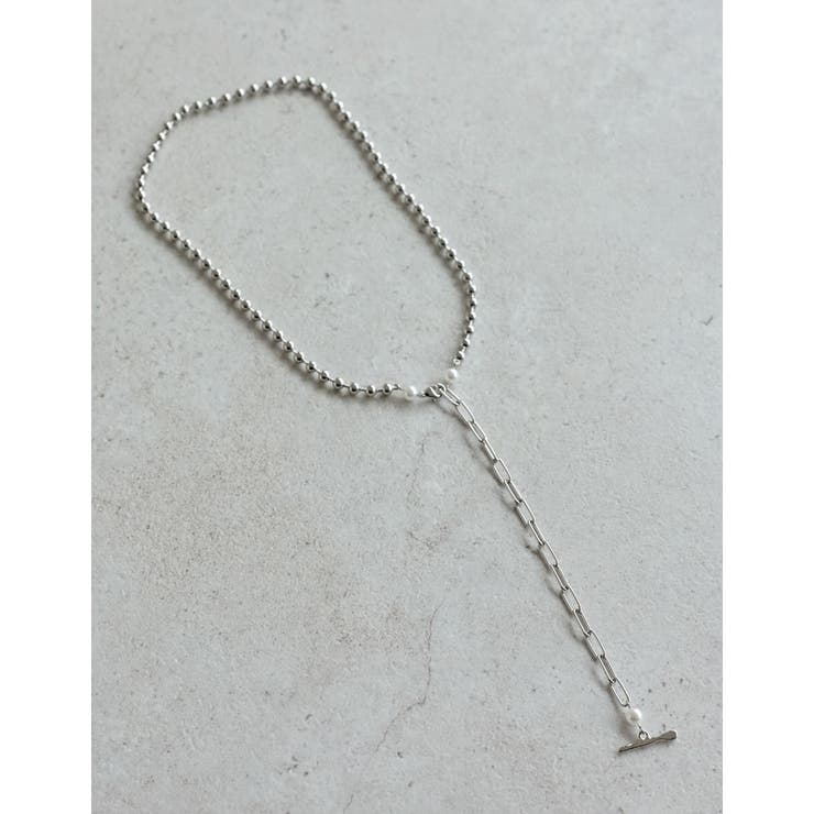 Re:EDIT パール×チェーンコンビラリアットネックレス アクセサリー shoplistselect-10545455 SHOPLIST サンプル画像3