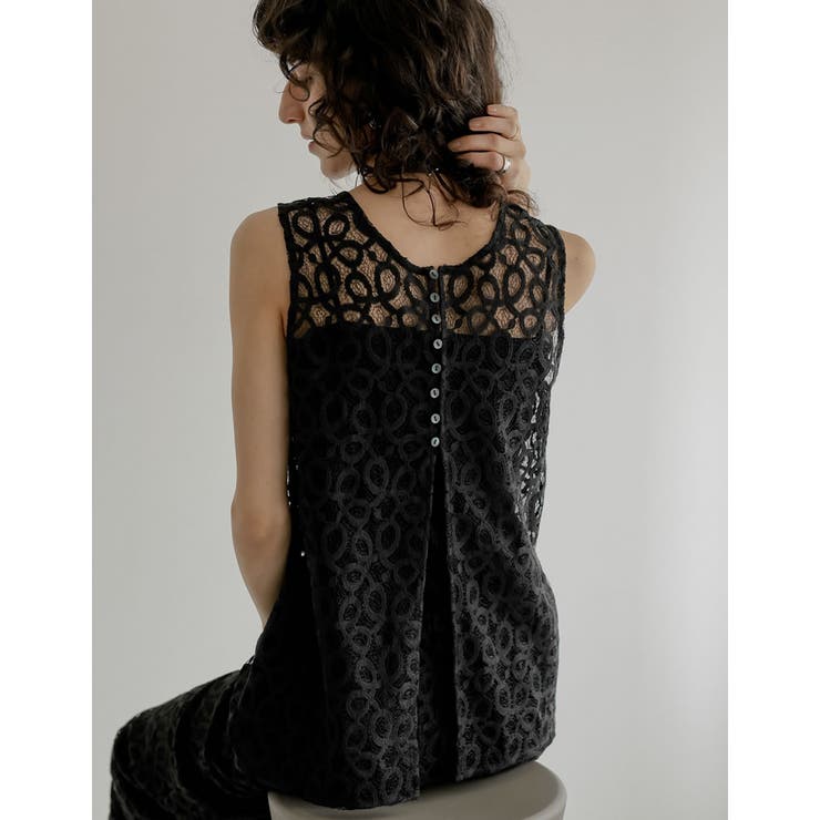 Re:EDIT [2026 SUMMER COLLECTION]前後2WAYコードラッセルレースノースリーブトップス トップス shoplistselect-10545441 SHOPLIST サンプル画像3