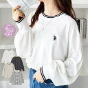 【5/16 1:59まで 5%OFFクーポン】GeeRA 【U.S. POLO ASSN.】配色ラインロンT トップス