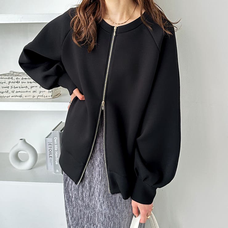 GeeRA 前後2WAYダブルジップスウェット トップス