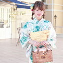 【8/11まで5%OFFクーポン】SOUBIEN 浴衣 3点セット(浴衣/兵児帯/下駄) bonheur saisons 薄茶色 ベージュ 青緑 ブルーグリーン ターコイズブルー 金魚 麻の葉 花 綿麻 花火大会 夏祭り 浴衣セット ゆかた 女性 レディ
