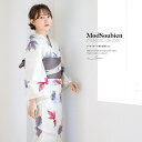 【8/11まで5%OFFクーポン】SOUBIEN 浴衣 セット レディース 浴衣セット 半幅帯 大人 3点セット ボヌールセゾン 白 オフホワイト 赤 紫 金魚 絣縞 ラメ 綿麻 夏 花火大会 モダン Sサイズ フリーサイズ 浴衣・着物