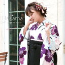 SOUBIEN 袴セット bonheursaisons(ボヌールセゾン) 水色 ブルー 白 黒 ブラック 紫 パープル 撫子 花 縞 成人式 卒業式 謝恩会 結婚式 浴衣・着物