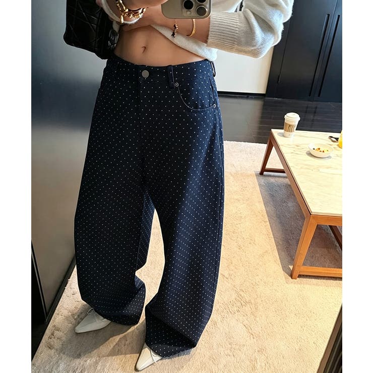 SUNSHINE CLOSET レディース ゆったりストレートデニム バギーパンツ 体型カバーロングパンツ カジュアルボトムス 美脚脚長レトロ風ジーンズ パンツ・ズボン shoplistselect-10552172 SHOPLIST サンプル画像2