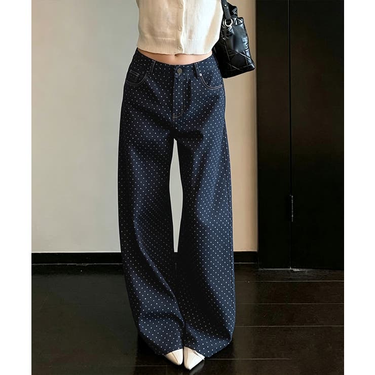 SUNSHINE CLOSET レディース ゆったりストレートデニム バギーパンツ 体型カバーロングパンツ カジュアルボトムス 美脚脚長レトロ風ジーンズ パンツ・ズボン shoplistselect-10552172 SHOPLIST サンプル画像3