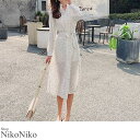 【5/15限定 15%OFFクーポン】ShopNikoNiko 春新作 ドットワンピース ma アパレル ワンピース ワンピ ドット シャツワンピ レトロ ベル...
