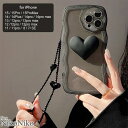 ShopNikoNiko ウェーブ ハート スマホケース iPhoneケース うねうね クリア ma 波型 フチあり スマホカバー iPhone11 iPhon...