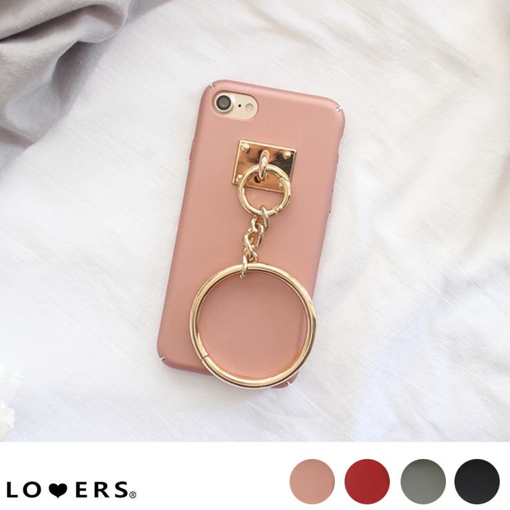 LOVERS 冬新作 リング付きiPhoneケース ma スマホケース リング iPhone6 iPhone7 iPhoneケース アイフォンケースリング ハード トレンド 小物