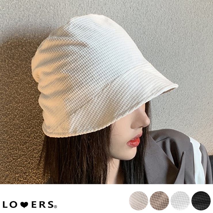 LOVERS 春新作 つば広 ワッフル キャスケット帽子 ma 帽子 バケハ ハット キャスケット 折り畳み 折りたたみ コンパクト レディース 韓国 プチプラ 流行り トレンド 人気 おすすめ おしゃれ かわいいシンプル 日焼け防止 UVカット 紫外線