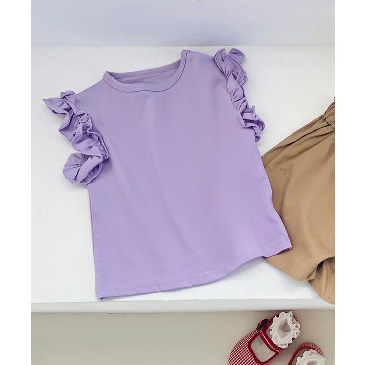 【10％OFFクーポン！2/10(火)1:59まで】aimoha kids 【aimoha-KIDS-】ノースリーブTシャツ【SS】 トップス