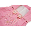 【10%OFFクーポン!12/11(木)1:59まで】BiSOU 七五三 3歳 被布コート ピンク つまみ細工 パールビーズ 753、 お正月、結婚式、ひな...