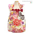 【10%OFFクーポン!12/11(木)1:59まで】BiSOU 被布コート 七五三 白 桜 リボン レース クリアビーズ 女の子 女児 キッズ 日本製 【3歳...