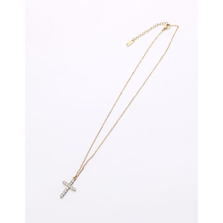 【10％OFFクーポン！10/21(水)9:59まで】Re:EDIT サージカルステンレスビッククロスビジューネックレス アクセサリー shoplistselect-10554844 SHOPLIST サンプル画像3