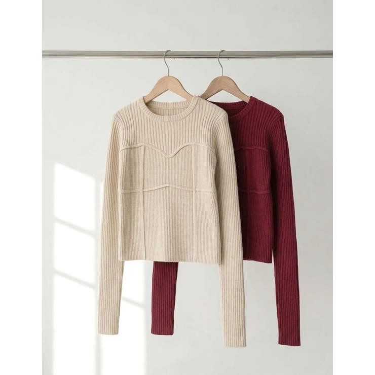 Re:EDIT アルパカタッチビスチェドッキングニットプルオーバー トップス shoplistselect-10555237 SHOPLIST サンプル画像2