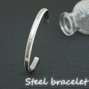 アクセサリーショップPIENA メンズブレスレット バングル ステンレススチール キュービックジルコニア メッセージ入り アクセサリー