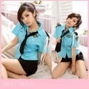 【マラソン期間中 5%OFFクーポン】SWEET ANGEL レディースファッション コスプレ 衣装 セクシー 制服 コスチューム 仮装 ミニスカ 警官 ミニスカート 紺 ブルー 大人 可愛い ハロウィン 031 コスチューム