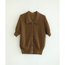 DECADECLASSIC 【DECADECLASSIC】シャツカラー半袖カーディガン トップス