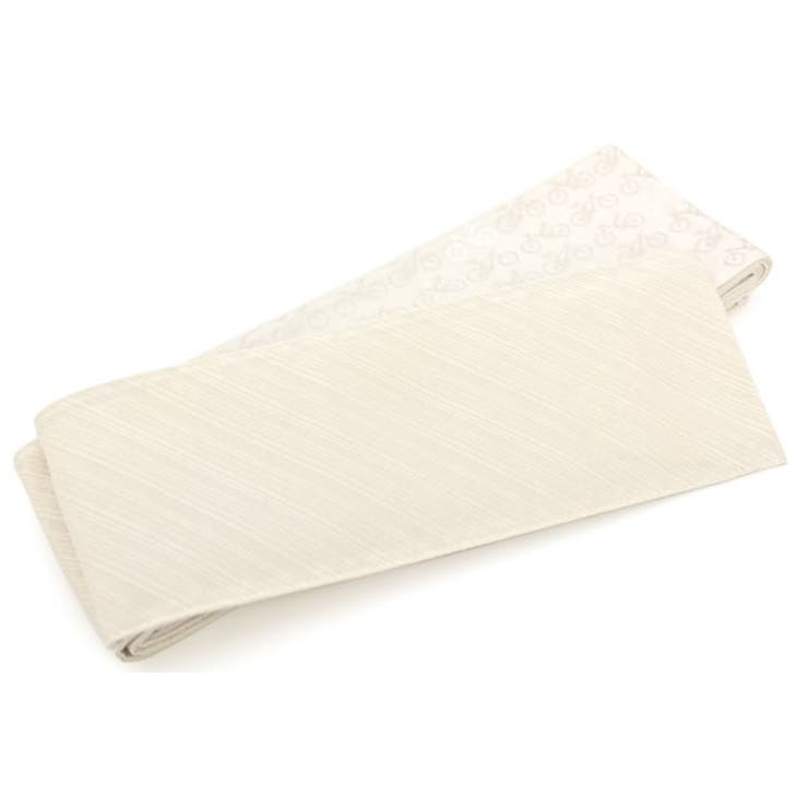 BiSOU 角帯　メンズ用　男性用　アイボリー　自転車柄　リバーシブル　日本製　ポリエステル　男帯　浴衣帯　 浴衣・着物