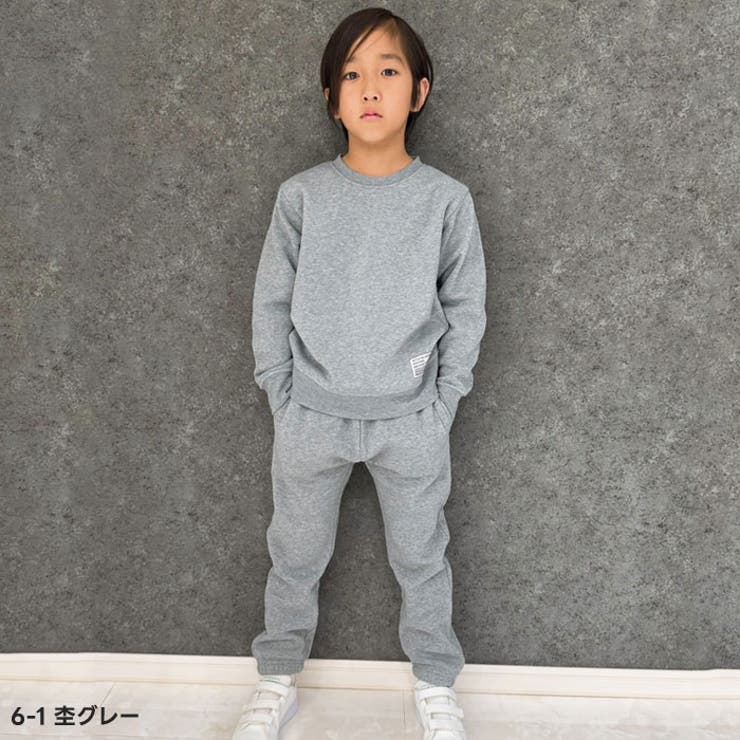 ZI-ON 裏起毛ルームウエア パジャマ キッズ セットアップ スウェット 上下セット ...