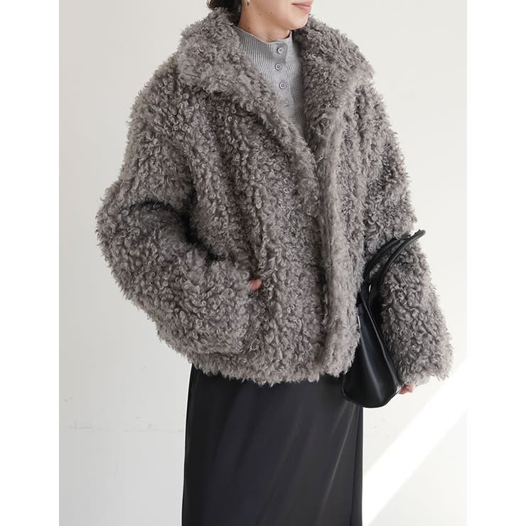 Re:EDIT プードルフェイクファースタンドカラーブルゾン アウター(コート・ジャケットなど) shoplistselect-10558381 SHOPLIST サンプル画像2