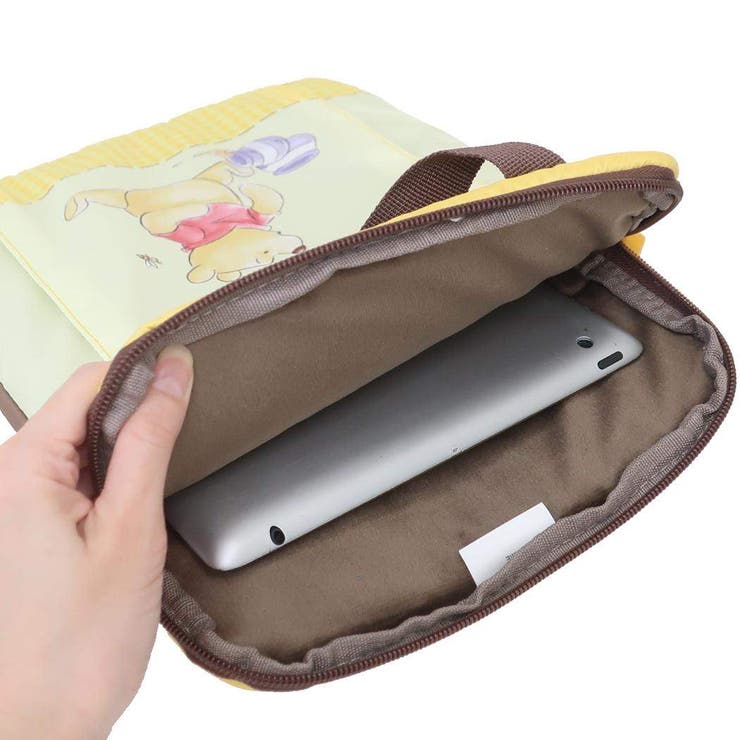 cinemacollection くまのプーさん タブレットケース ガジェットケース チェックハチミツ 新入学 ディズニー 丸眞 入園入学準備雑貨 キャラクター グッズ 小物 shoplistselect-10559632 SHOPLIST サンプル画像3
