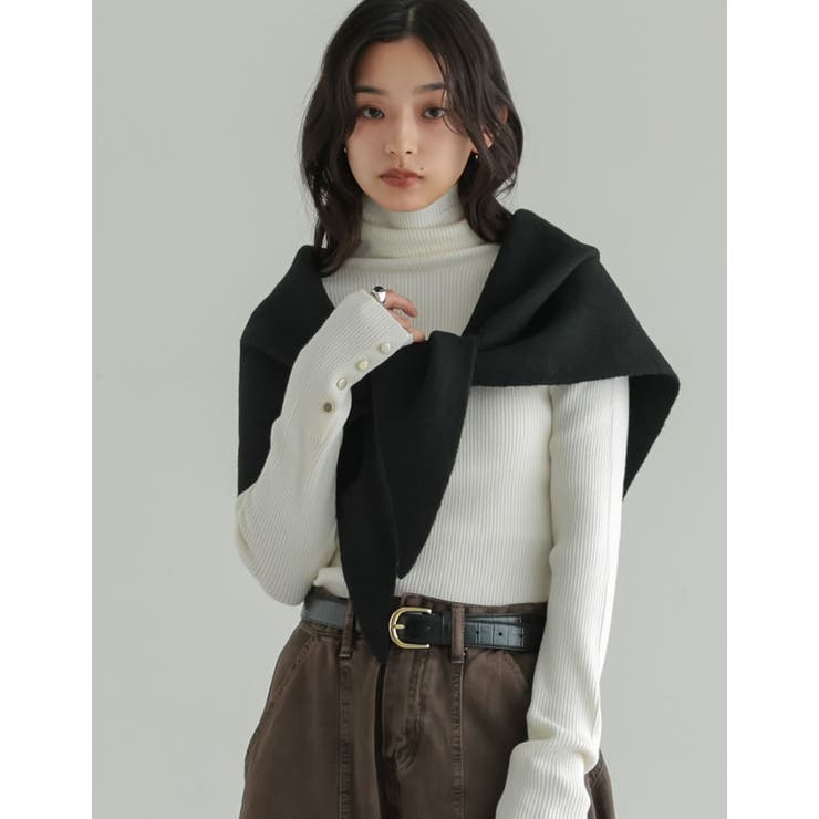Re:EDIT マルチウェイトライアングルニットスカーフ 小物 shoplistselect-10568399 SHOPLIST サンプル画像2