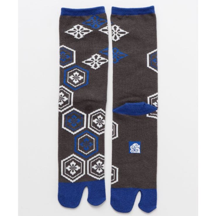 【10%OFFクーポン!11/27(木)1:59まで】アミナコレクション 【カヤ】足袋型くつ下25?28cm 亀甲紋 インナー・下着