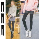 【5%OFFクーポン 9/11 1:59まで】KawaiCat 【pt15794】発熱素材で真冬でも暖かく着られる♪発熱裏起毛10分丈レギンス(3タイプ, 発熱裏起毛) パンツ・ズボン