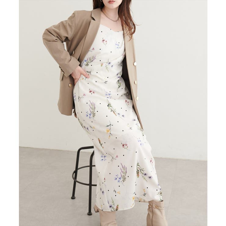 NICE CLAUP / OLIVE des OLIVE　OUTLET 【one after another】オリジナル花柄キャミワンピース ワンピース・ドレス
