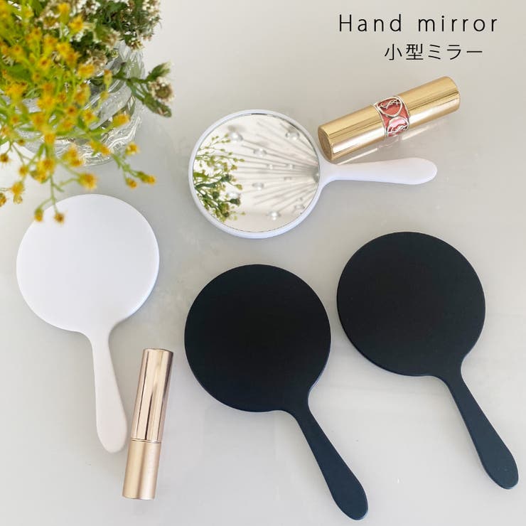 VICTORIA コンパクトミラー メイクアップ メイクミラー 小さい 鏡 手鏡 ハンドミラー ラウンド 丸形 歯医者 持ち運び 女性 22T67818 メイク...