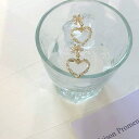 【8/11まで5%OFFクーポン】Decorative フラワーハート ピアス&イヤリング ゴールド アクセサリー