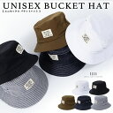 ONE 4 PREMIUM ◆ユニセックス バケットハット◆ ハット メンズ ハット レディース 帽子 バケハ チロルハット サファリハット キャップ おしゃれ かわいい 可愛い サイズ調節可能 フリーサイズ 白 黒 ヒッコリー オリーブ デニム 韓国