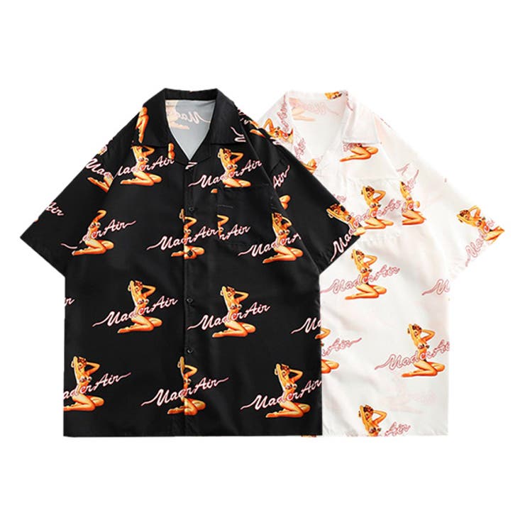 Decorative 柄シャツ ピンナップ セクシー ガール ポスター ロゴ 英字 アニメ キャラ アメカジ ストカ..