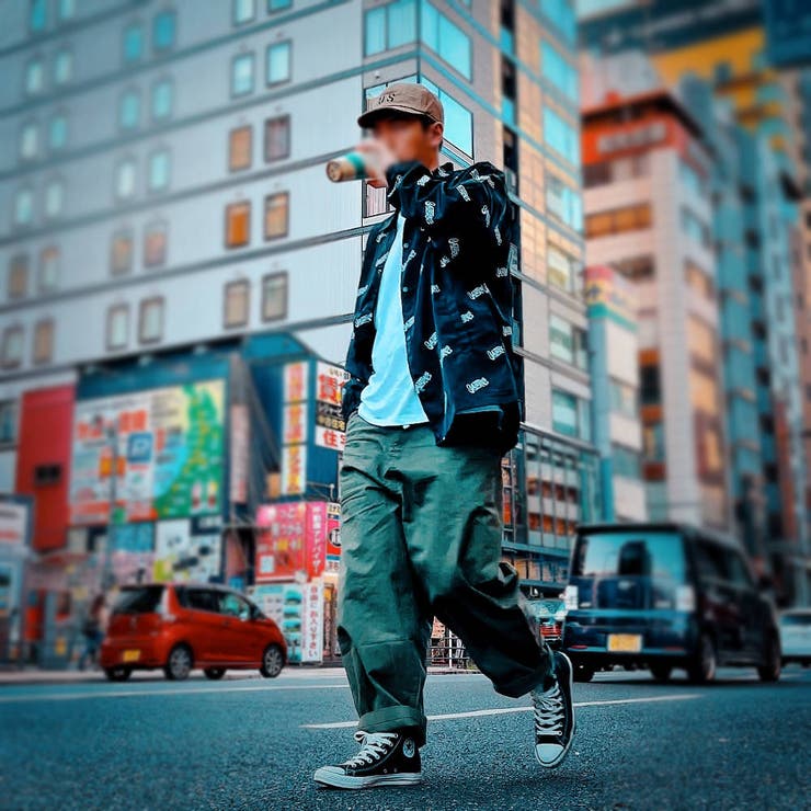 RAiseNsE ワイドテーパード サルエルパンツ メンズ ビッグサイズ チノパン[3色]#Pant622 パンツ・ズボン