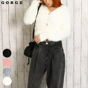 GORGE シャギーアンサンブルニットカーディガン トップス