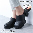 LibertyDoll 9.5cmヒール 歩きやすい 履きやすい 韓国 靴 ワンピース パーティー レディース 厚底 オブリークトゥ サボサンダル ☆4159 シューズ・靴